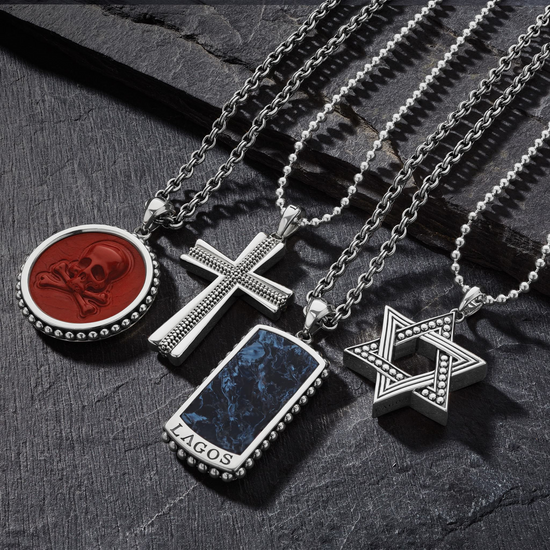Lagos Caviar Beaded Amulet