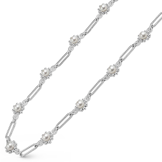Lagos Fleur Pearl Link Necklace