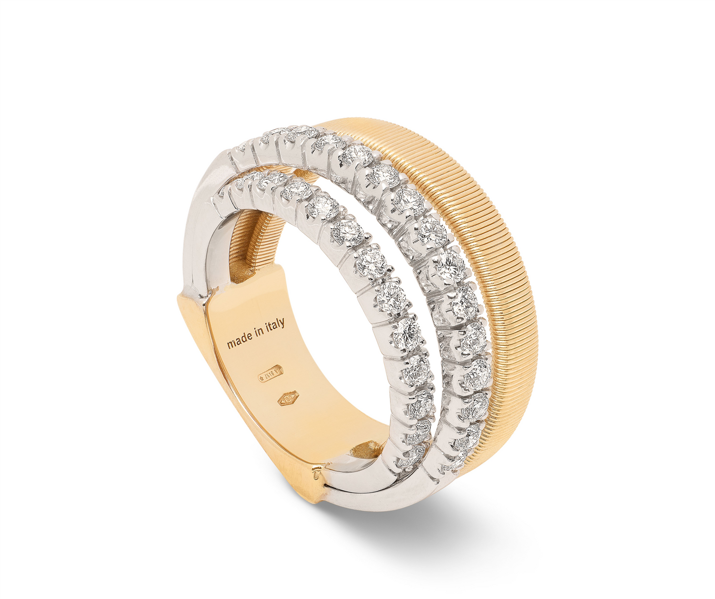 Marco Bicego Masai Double Diamond 3 Row Ring