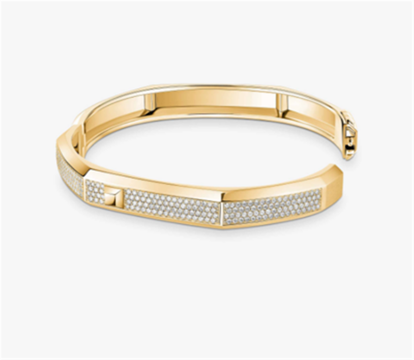 Messika Moderniste Pavé Diamond Bracelet, Medium in 18k Yellow Gold