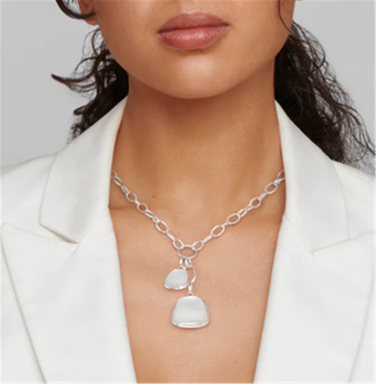 Ippolita Polished Rock Candy Keystone Pendants on Scultura Rock Crystal & MOP Doublet Chain