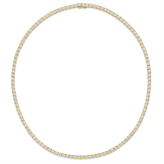 Kwiat Sunburst Line Necklace in 18k Yellow Gold & 3.9ct Diamonds