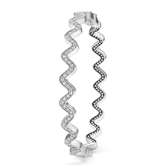 Lagos Wave Diamond Bangle Bracelet