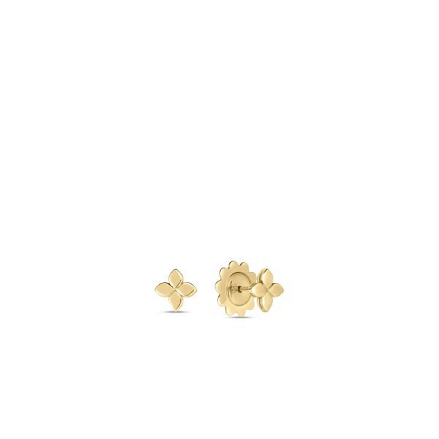 Roberto Coin 18k Gold Small Flower Studs