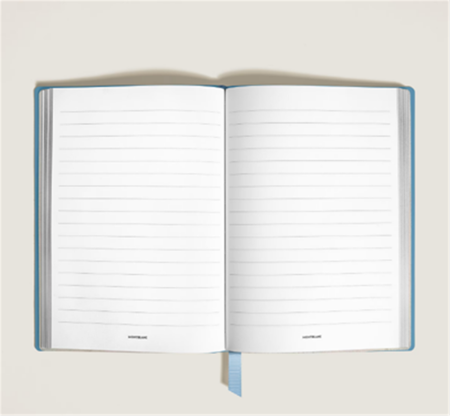 MontBlanc Medium Saffiano Leather Notebook in Pale Blue