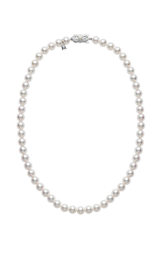 Mikimoto Akoya Pearl 18k White Gold Necklace