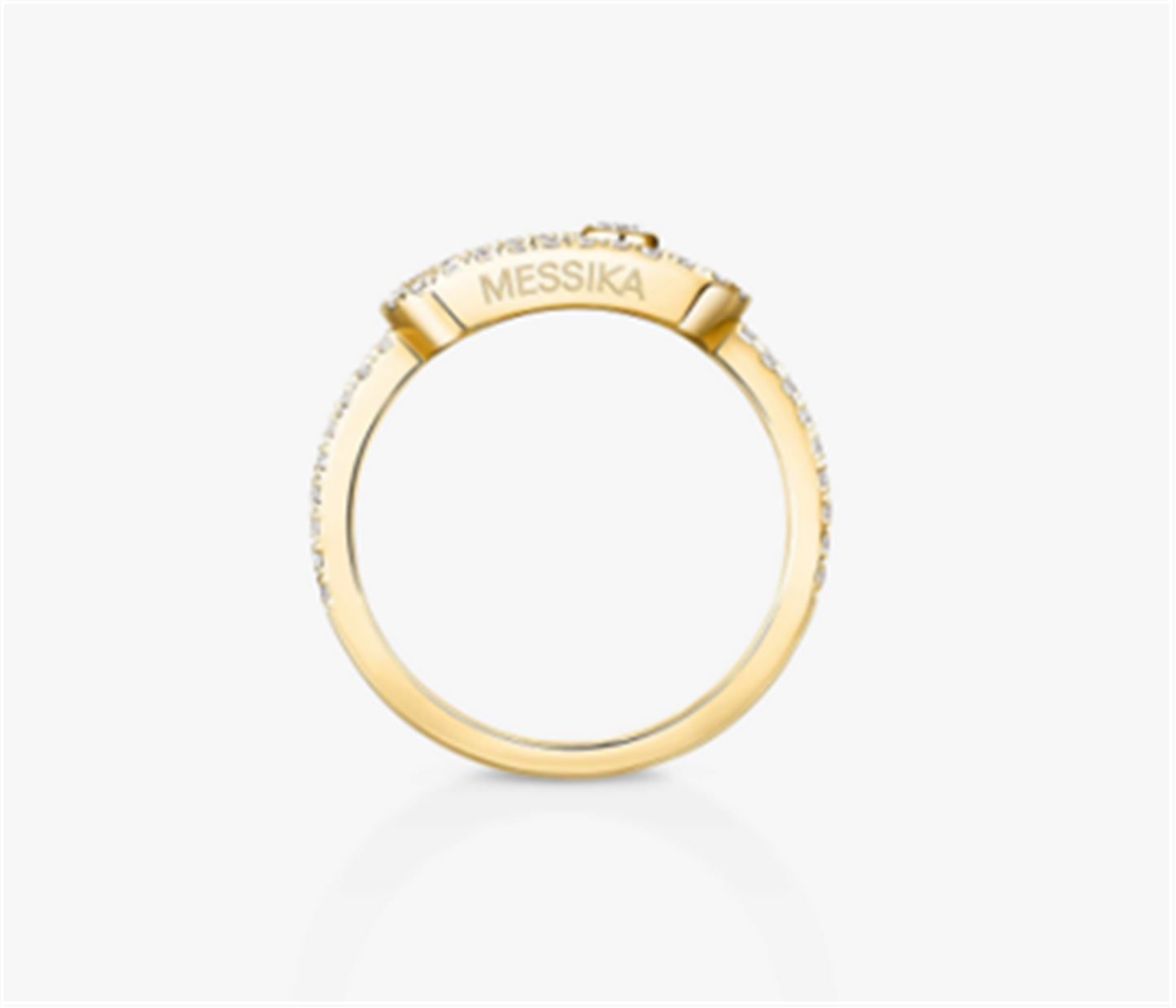 Messika Move Uno Diamond Pave Ring in 18k Yellow Gold, Large