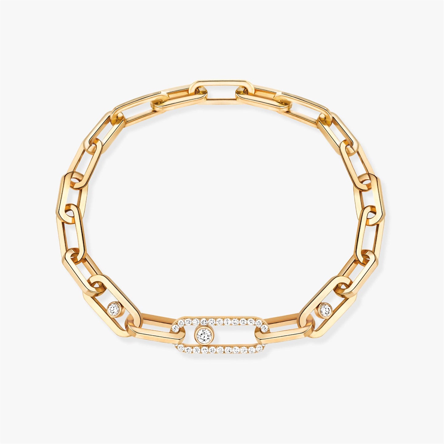 Messika Move Link Gold Diamond Bracelet