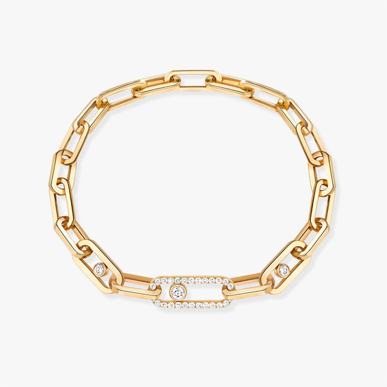 Messika Move Link Gold Diamond Bracelet