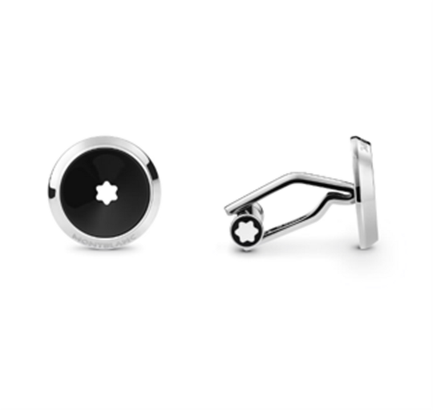 MontBlanc Star Steel Resin Cufflinks