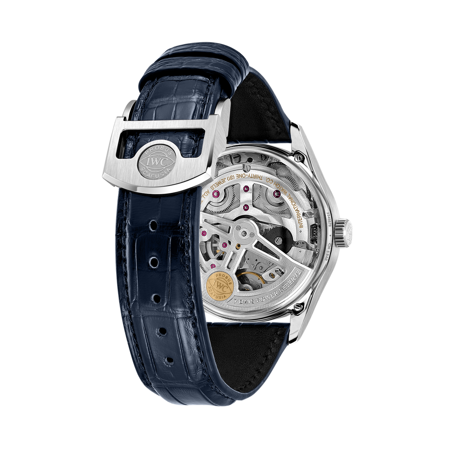 IWC Shaffhuasen 42mm Portugeiser Automatic w/ Silver Dial & Alligator Strap