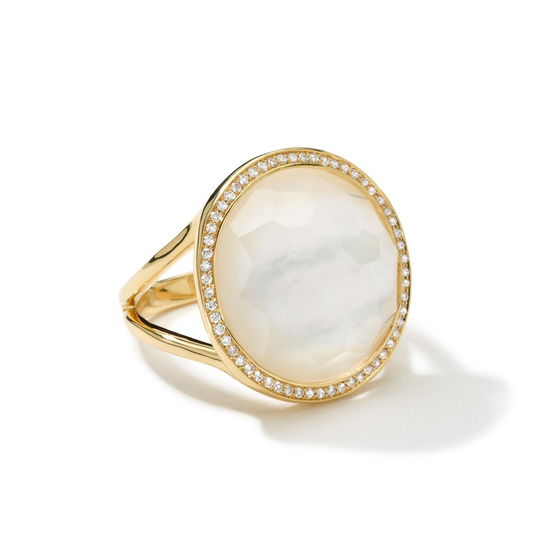 Ippolita Lollipop Mother of Pearl & Diamond Doublet Ring, Medium