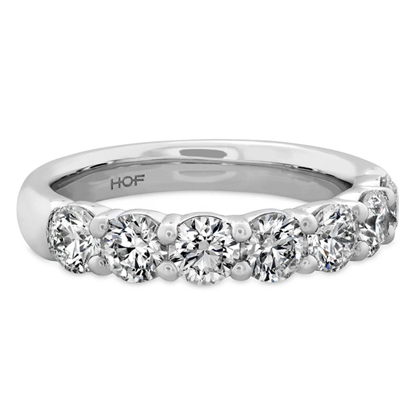 Hearts on Fire Signature 7-Stone 1/2ct Diamond Band in 18k White Gold