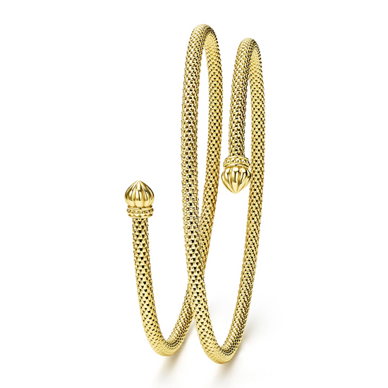 Lagos 18k Gold Double Wrap Bracelet