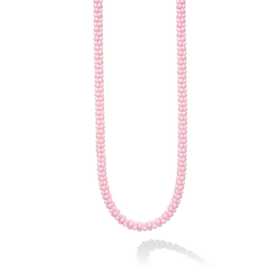 Lagos Pink Ceramic Beaded Necklace