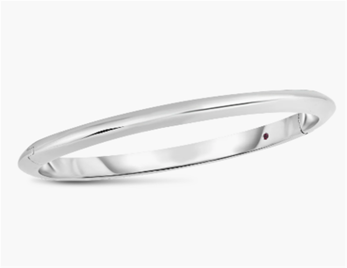 Roberto Coin Knifed Edge Bangle Bracelet in 18k White Gold
