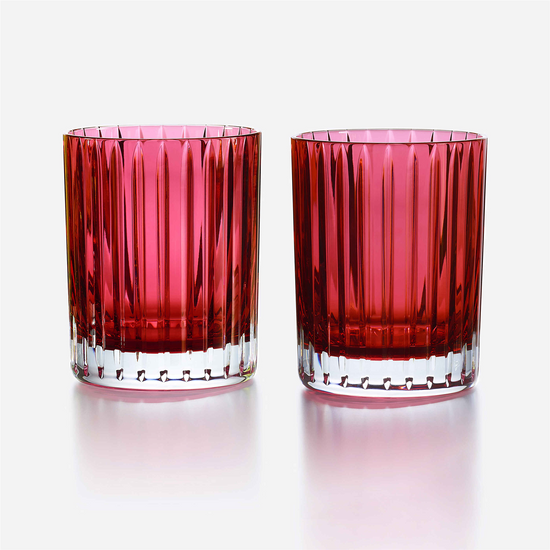 Baccarat Harrmonie Tumblers Colors of Joy in Red - Set of 2