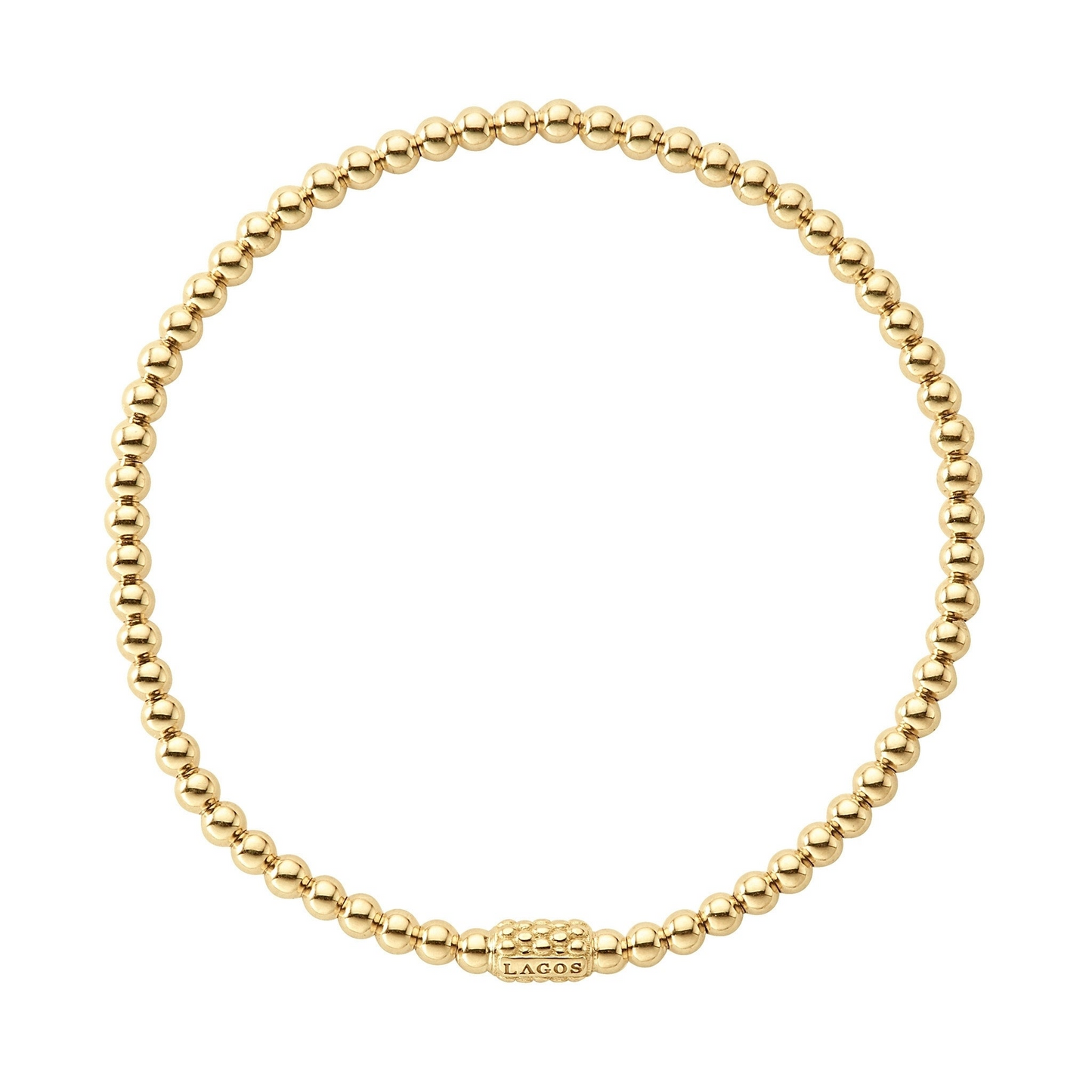 Lagos 18K Gold Bead Bracelet