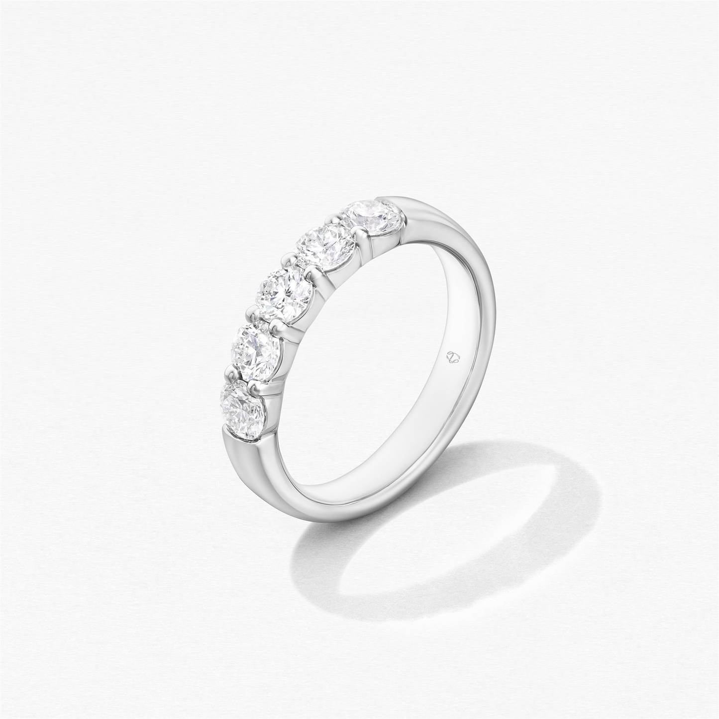 Hearts on Fire Signature 5-Stone Diamond Band in 18k White Gold