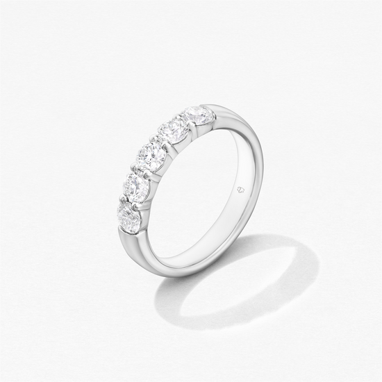Hearts on Fire Signature 5-Stone Diamond Band in 18k White Gold