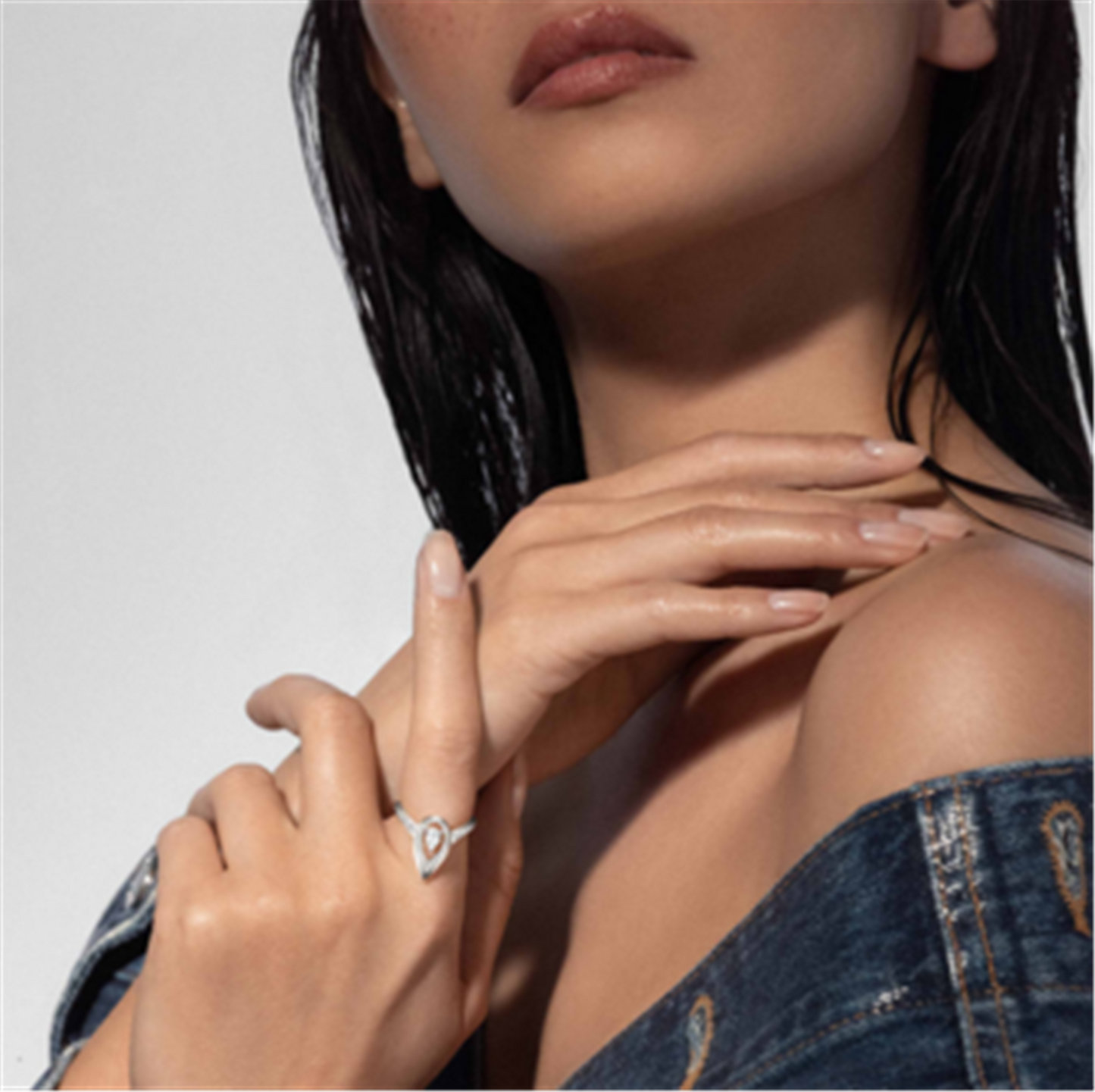 Messika Fiery 0.30ct Pear Diamond Ring in 18k White Gold