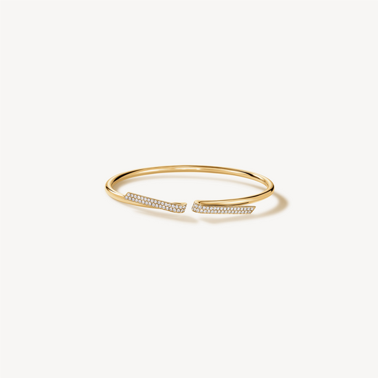 Hearts on Fire Inside/Out Diamond Flexi Bangle Bracelet in 18k Gold