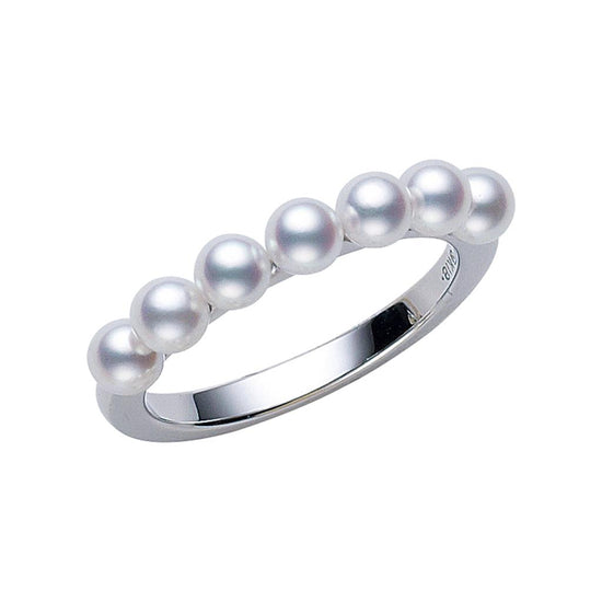 Load image into Gallery viewer, Mikimoto Akoya Pearl Ring in White Gold
