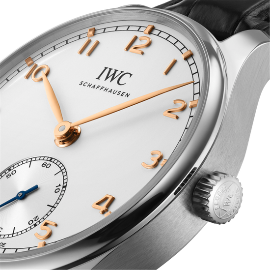 IWC Shaffhausen Portugieser Automatic 40mm w/ Silver Dial & Black Alligator Strap
