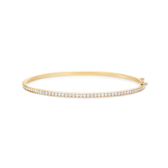 Kwiat Stackable Slim Bangle in 18k Yellow Gold & 1ct Diamonds, 2.10 mm