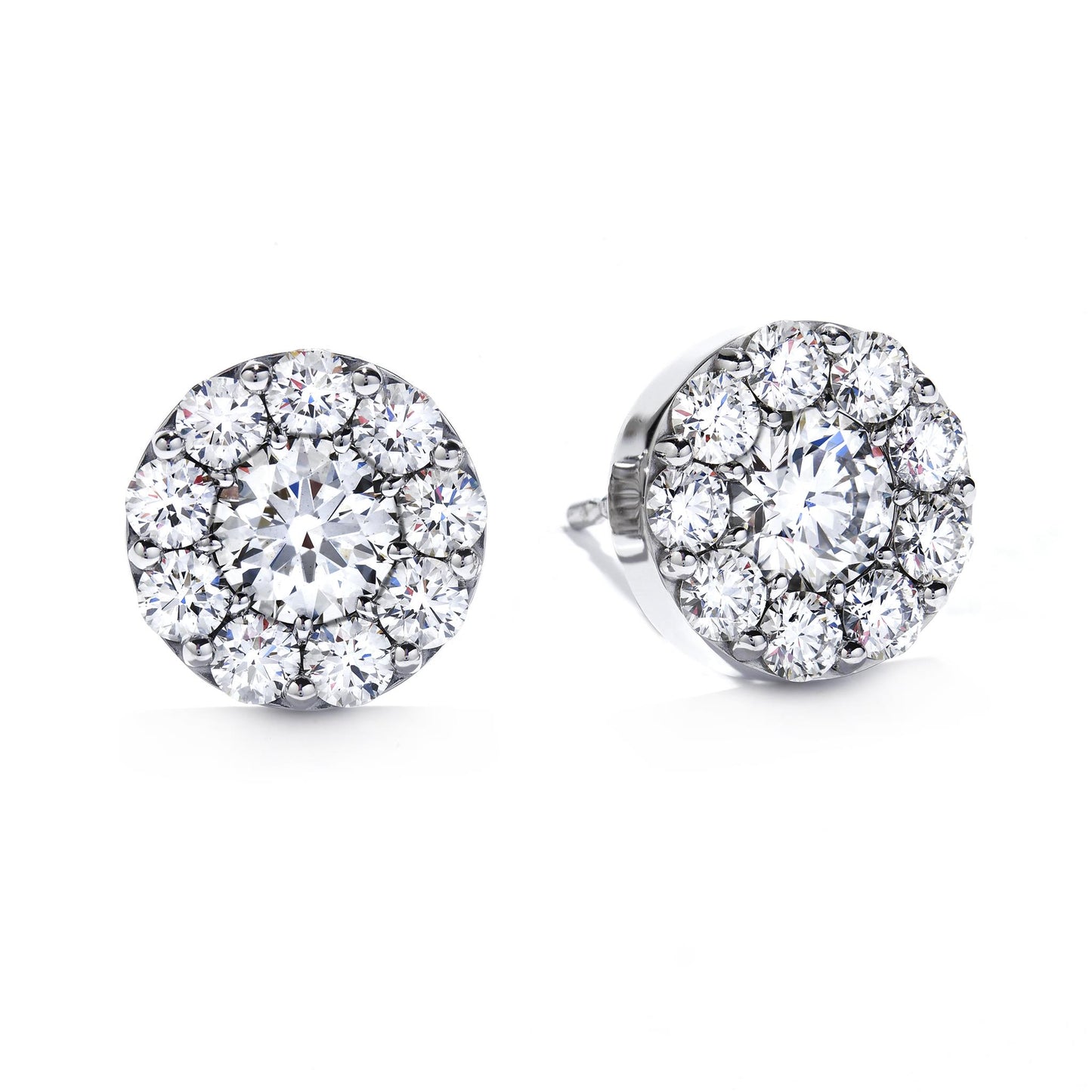 Hearts on Fire 2ct Fulfillment Studs in 18k White Gold