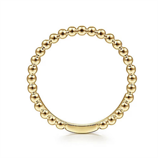 Gabriel & Co. Bujukan Gold Beaded Stackable Ring