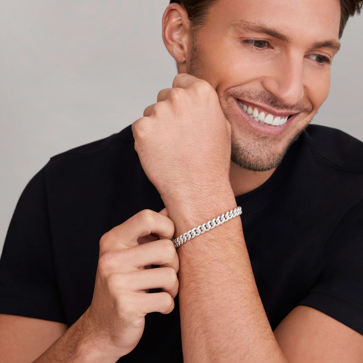 Lagos Silver Curb Chain Bracelet - 8mm