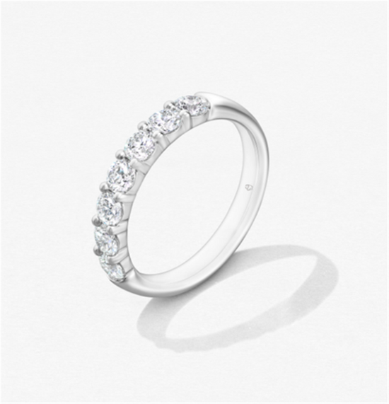Hearts on Fire 1.45ct Signature 7 Stone Band in 18k White Gold