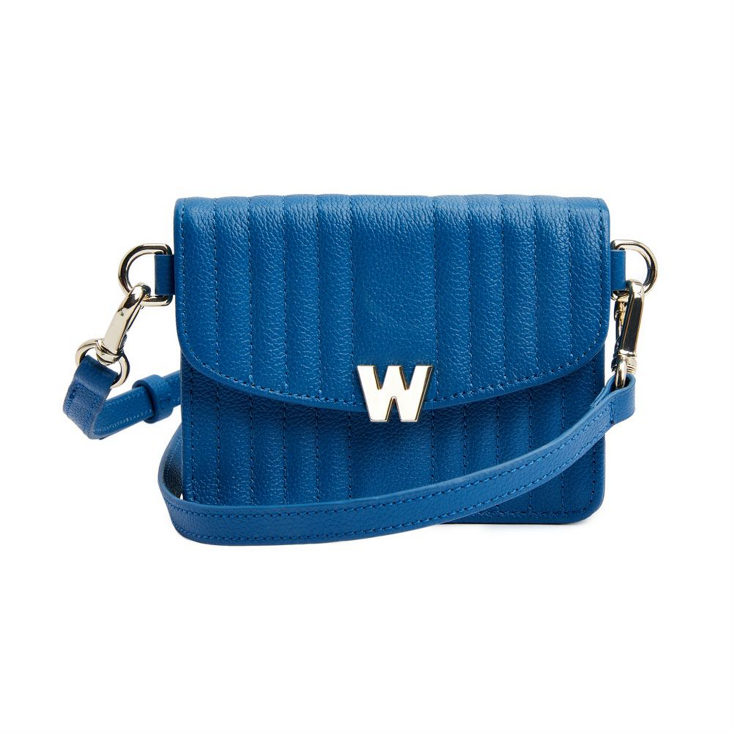 WOLF Mimi Mini Bag with Wristlet & Lanyard in Marine Vegan Leather