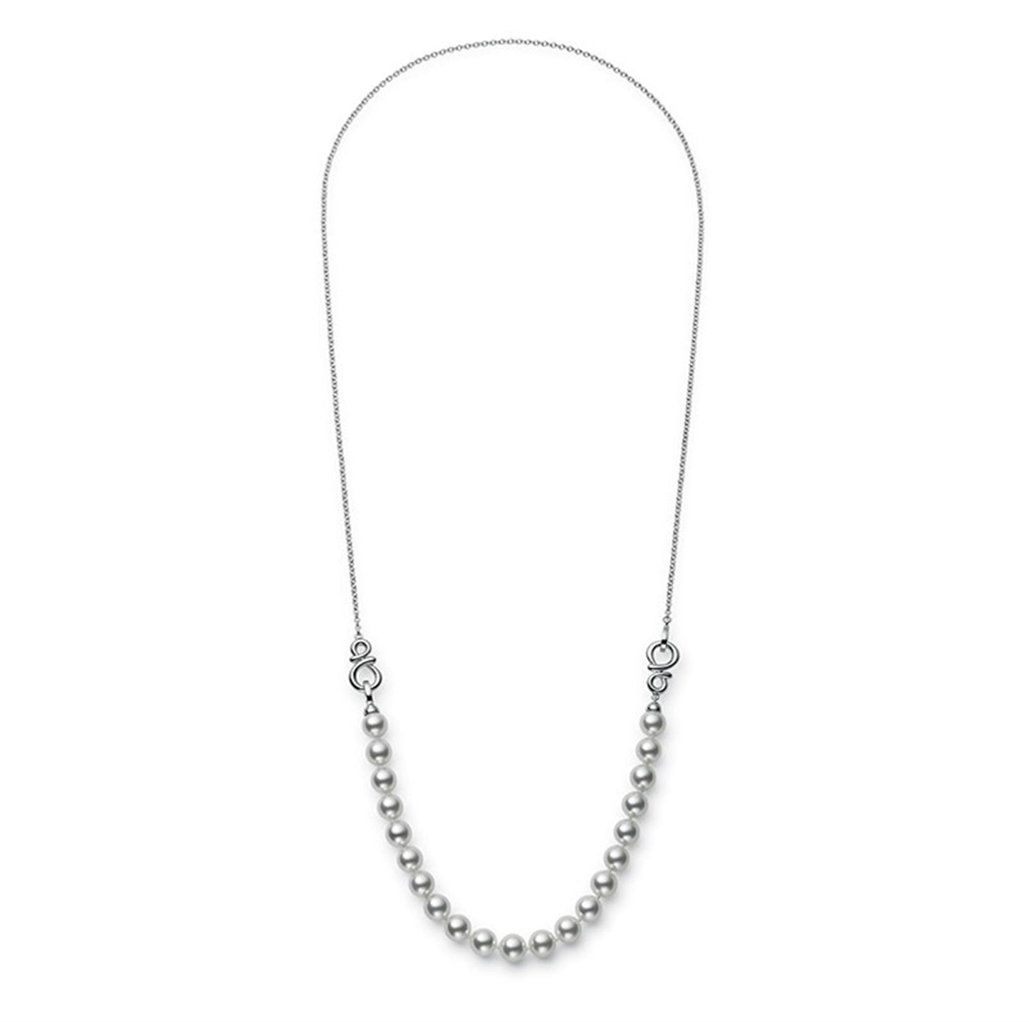 Mikimoto Ruyi Collection Akoya Pearl Adjustable Necklace