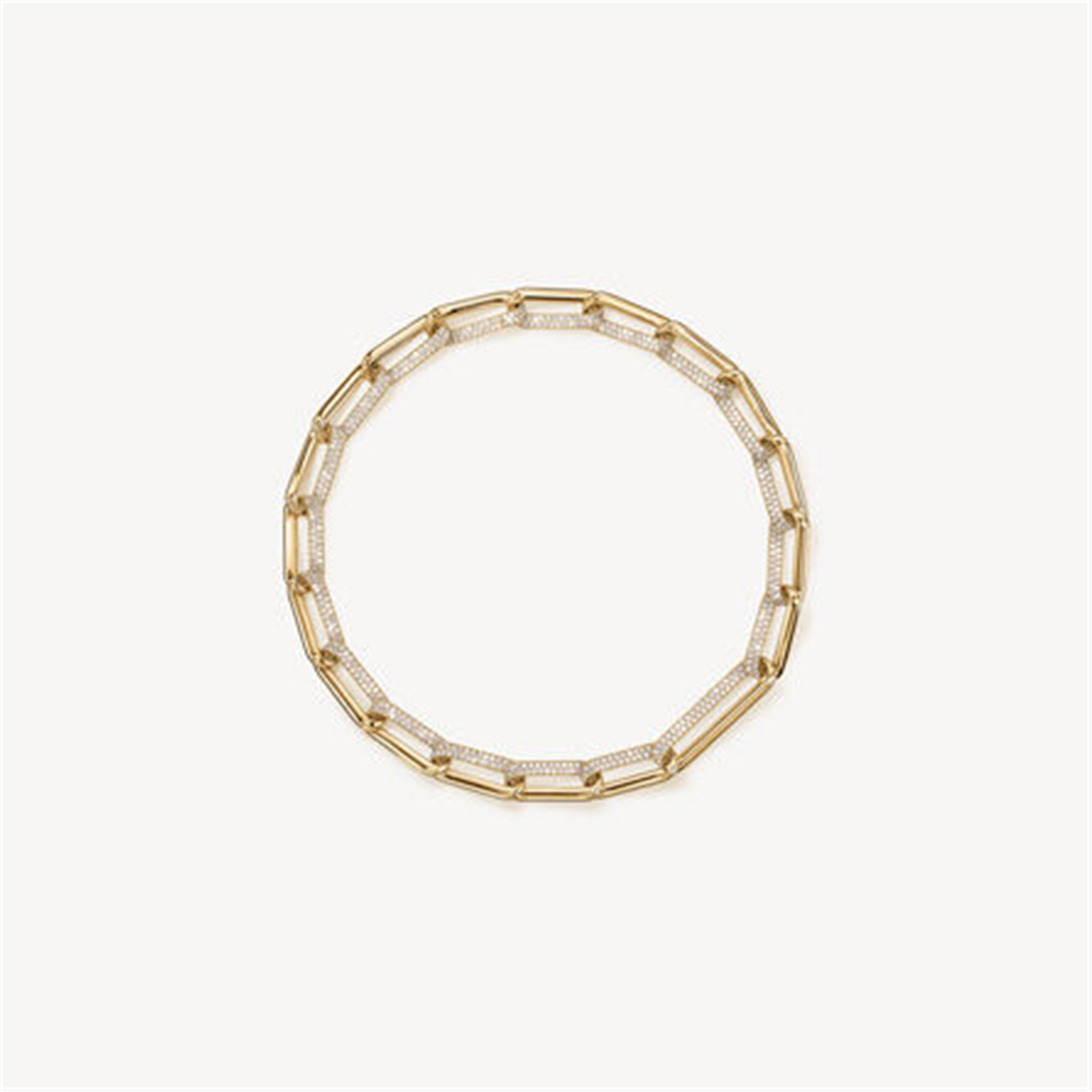 Hearts on Fire Inside / Out Elongated Diamond Link Necklace in 18k Gold