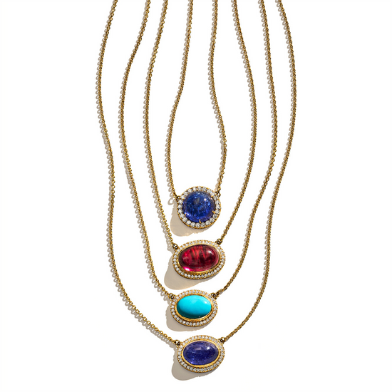 Jamie Turner Luna Tanzanite & Diamond Pendant