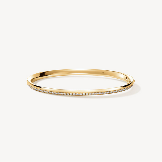 Hearts on Fire Barre 3/4ct Pavé Diamond Bangle in 18k Gold