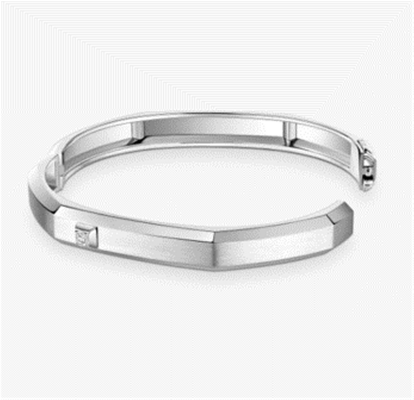 Messika Moderniste Brushed Diamond Bracelet, Medium in 18k White Gold