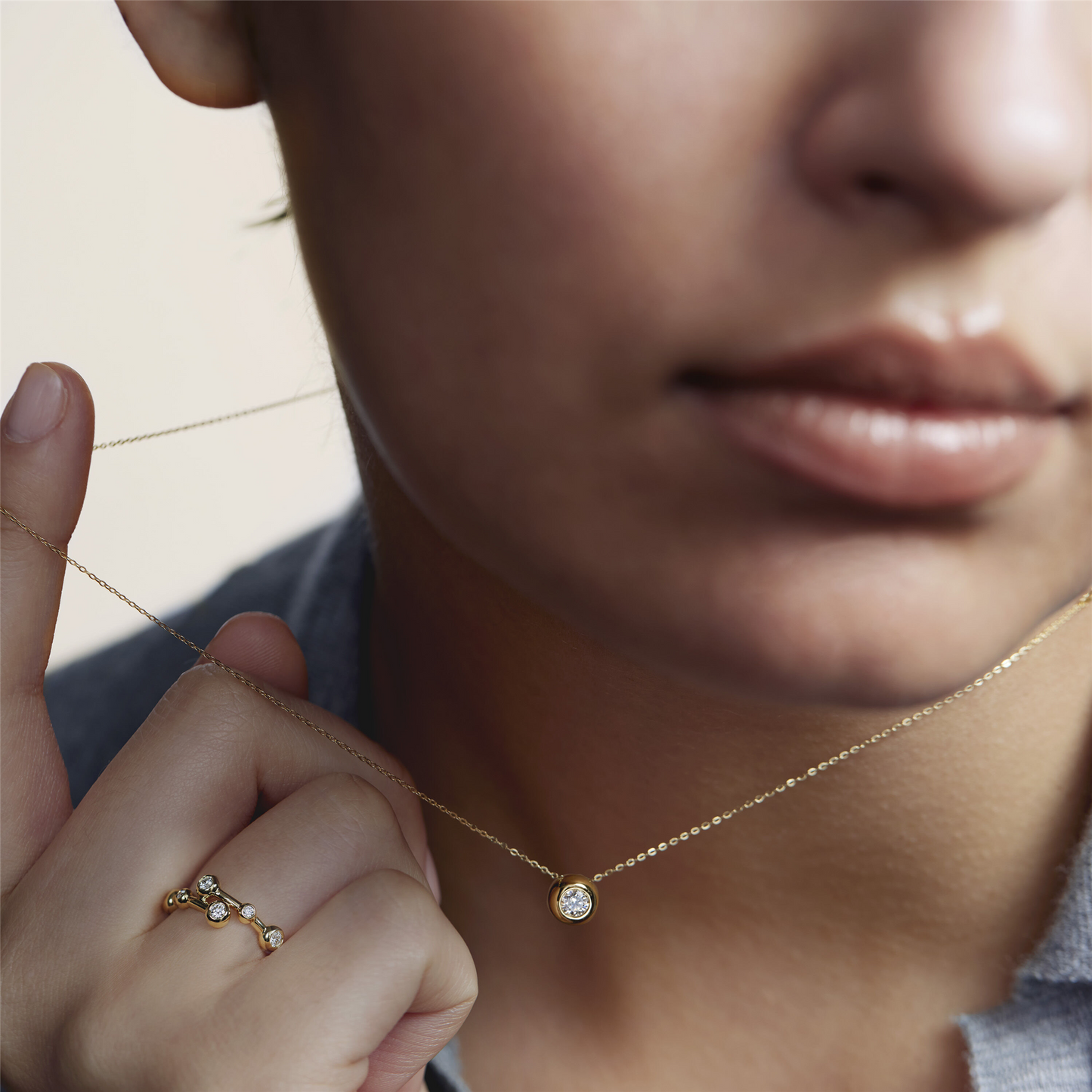 Hearts On Fire Dream Solo Diamond Pendant Necklace in 18k Yellow Gold