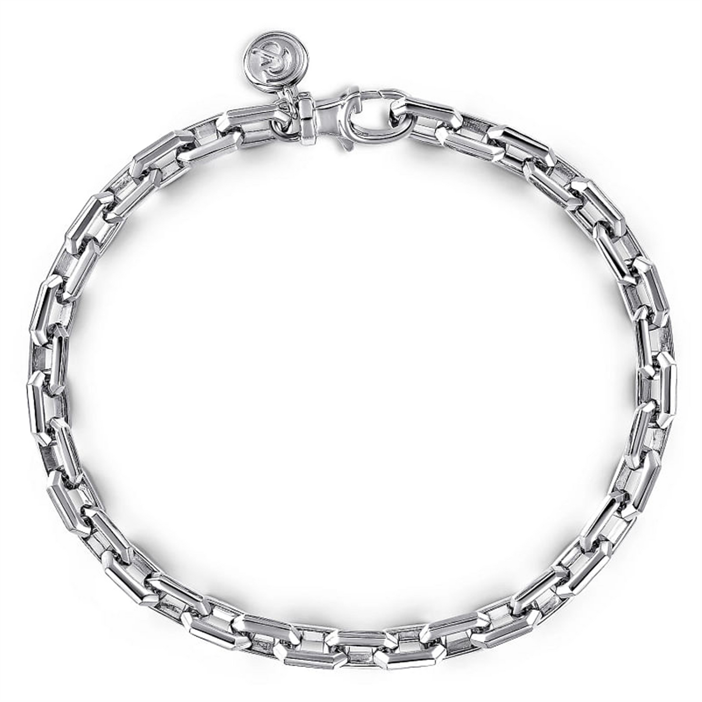 Gabriel & Co. 925 Sterling Silver Faceted Chain Bracelet - style #TBM4516SVJJJ
