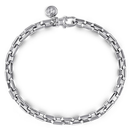 Gabriel & Co. 925 Sterling Silver Faceted Chain Bracelet - style #TBM4516SVJJJ