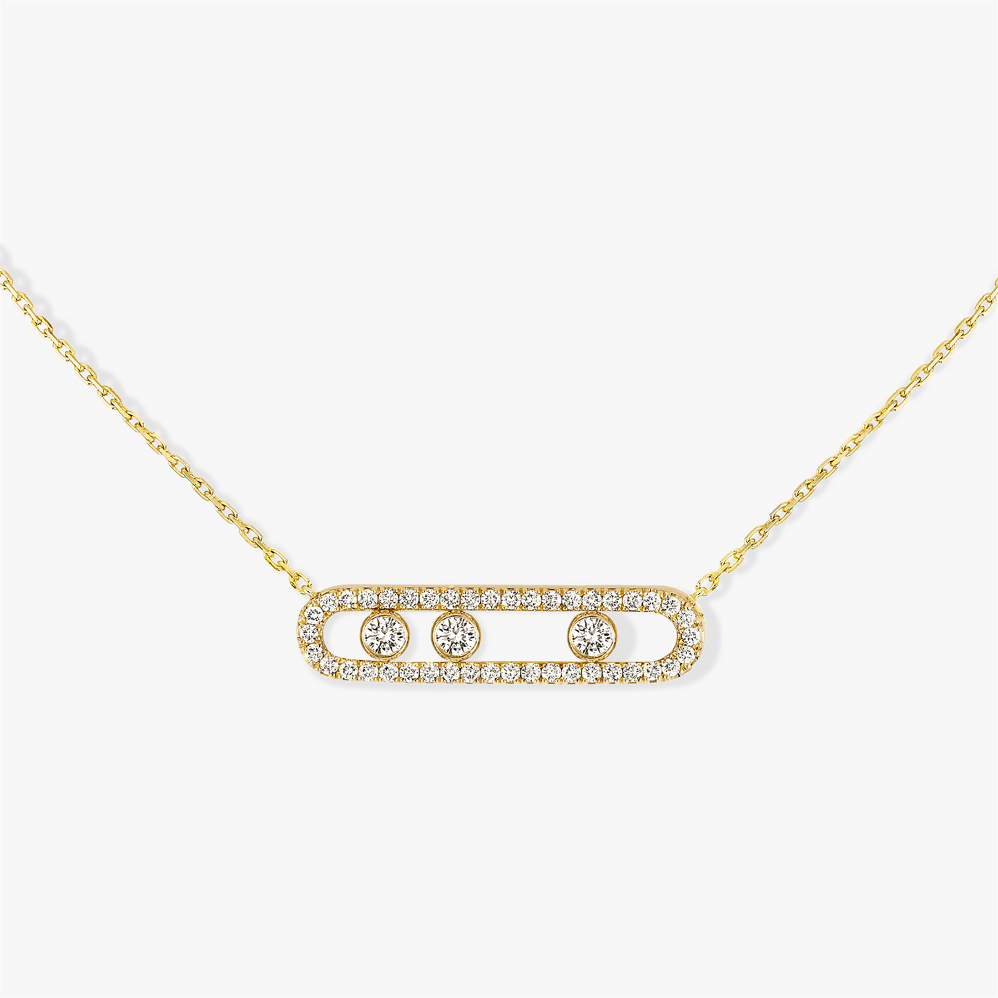 Messika Gold Move Pavé Necklace