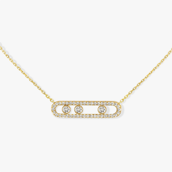 Messika Gold Move Pavé Necklace