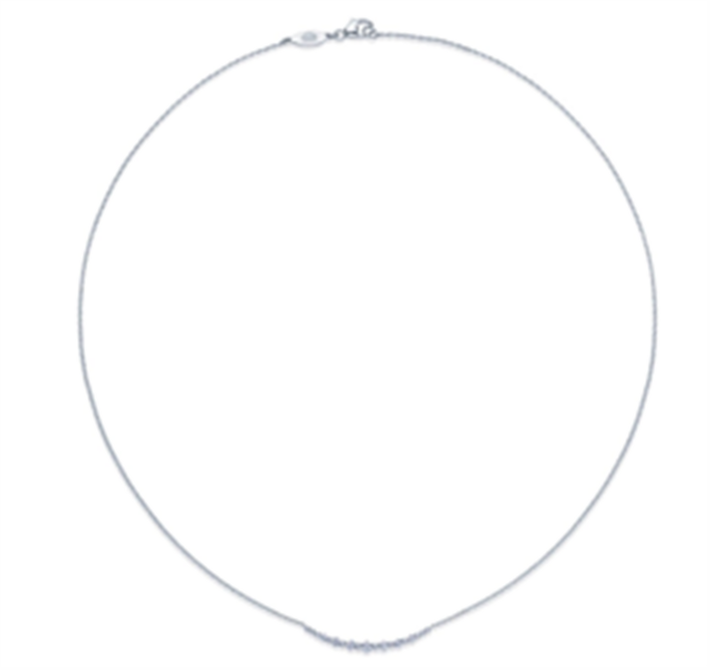 Kwiat Curved Bar Diamond Necklace in 18k White Gold