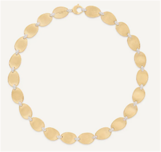 Marco Bicego Lunaria Short Station Necklace in 18k Gold