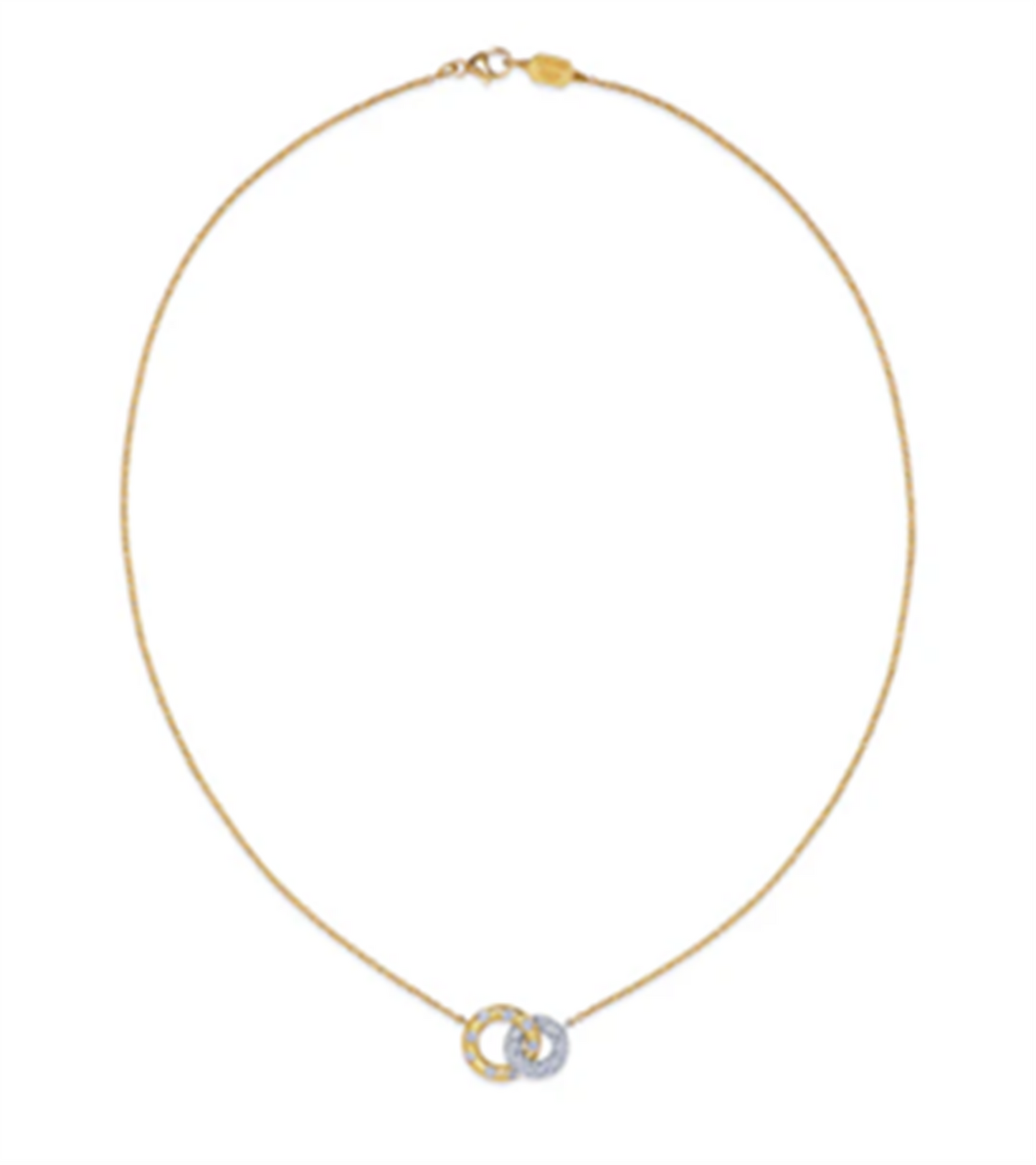 Kwiat Cobblestone Petite Interlocking Pendant Necklace w/ Diamonds