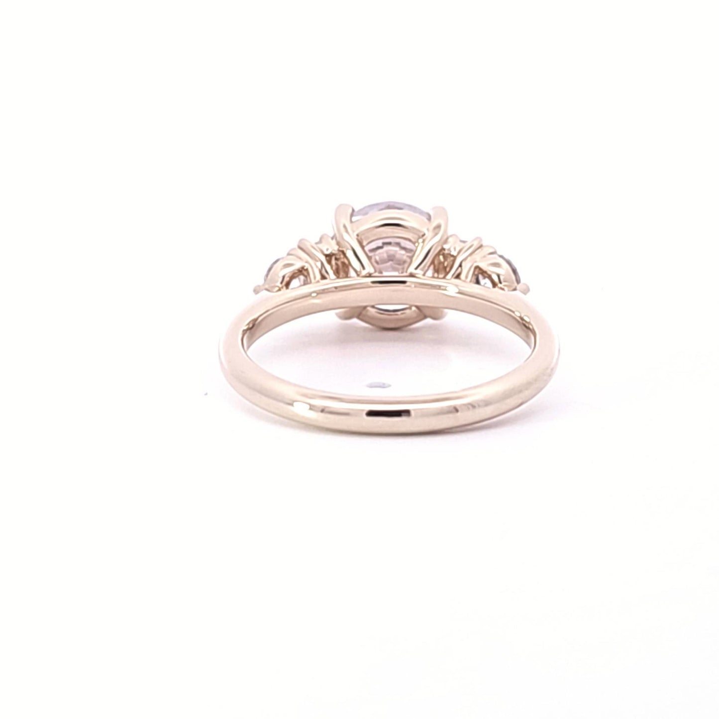 Semi-Mount Engagement Ring w/ Round & Baguette Sides