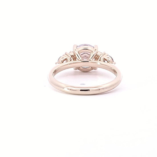 Semi-Mount Engagement Ring w/ Round & Baguette Sides