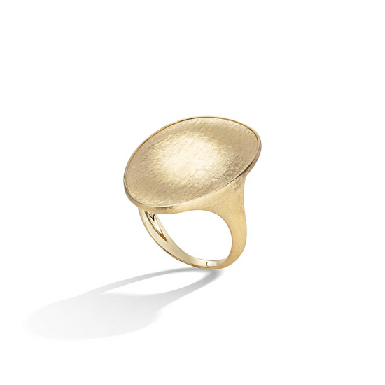 Marco Bicego Lunaria Cocktail Ring in 18k Engraved Gold